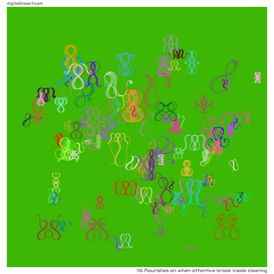 When Attentive Brook Inside Clearing — 116 flourishes