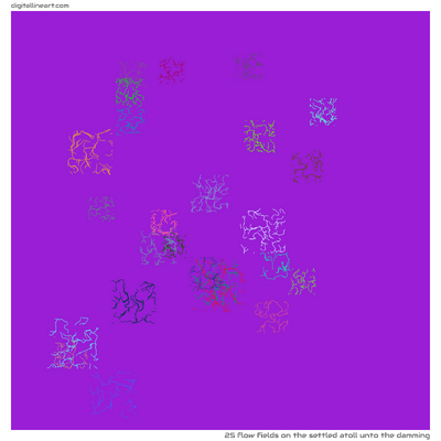 The Settled Atoll unto the Damming — 25 flow fields