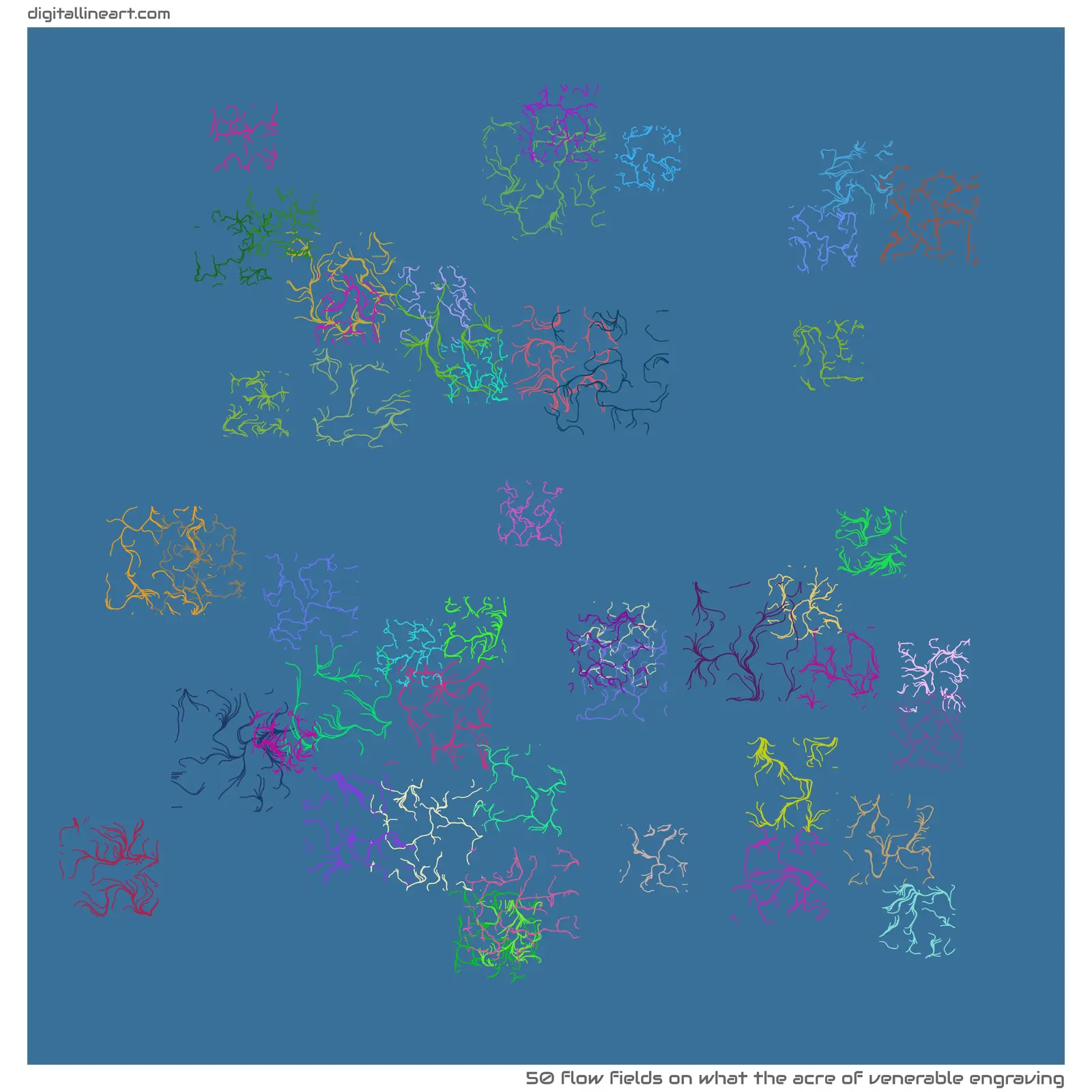 What the Acre of Venerable Engraving — 50 flow fields