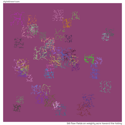 Weighty Acre toward the Toiling — 50 flow fields
