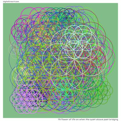 79 Flower Of Life in When the Quiet Alcove past Bridging