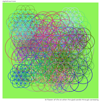 51 Flower Of Life in When the Glad Candle through Caressing