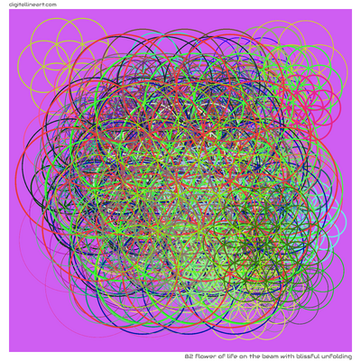 82 Flower Of Life in The Beam with Blissful Unfolding