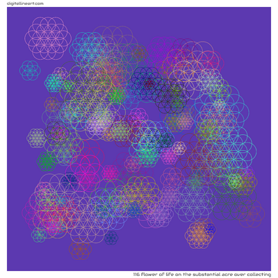 The Substantial Acre over Collecting — Flower of Life, 116 elements