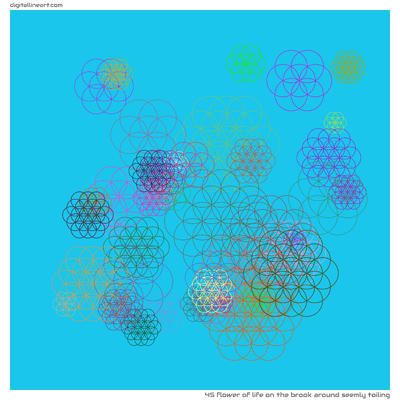 The Brook Around Seemly Toiling — Flower of Life, 45 elements