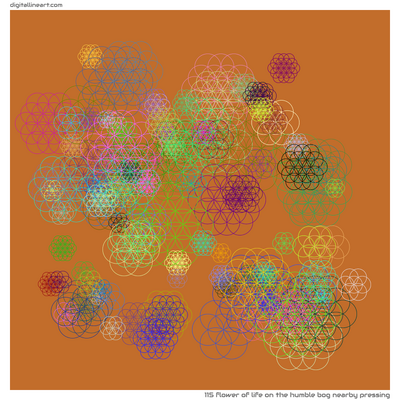 The Humble Bog nearby Pressing — Flower of Life, 115 elements