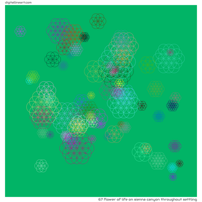 Sienna Canyon throughout Settling — Flower of Life, 67 elements