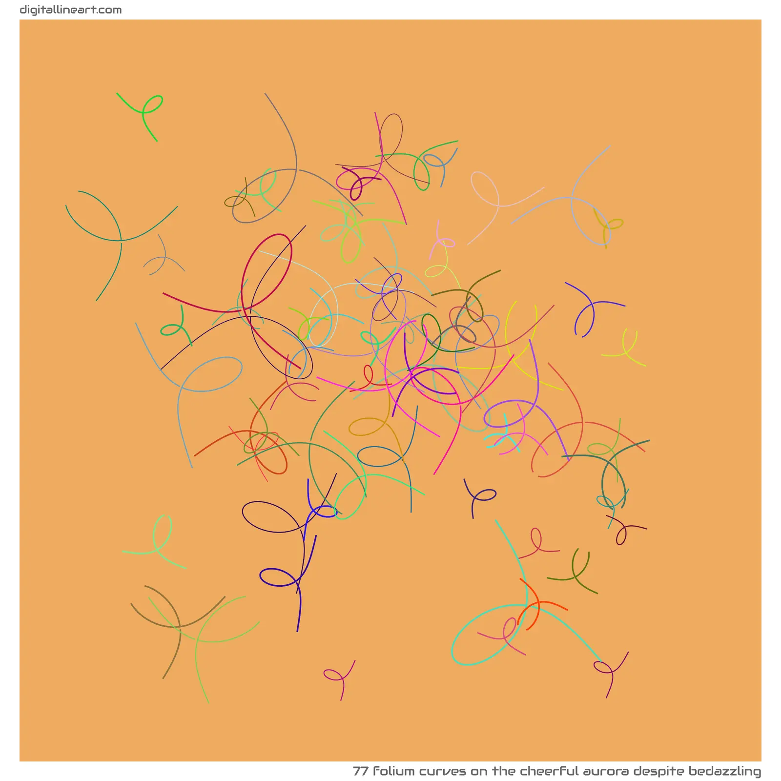 The Cheerful Aurora despite Bedazzling — 77 folium curves
