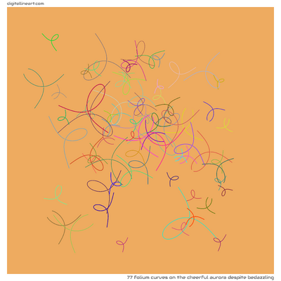 The Cheerful Aurora despite Bedazzling — 77 folium curves