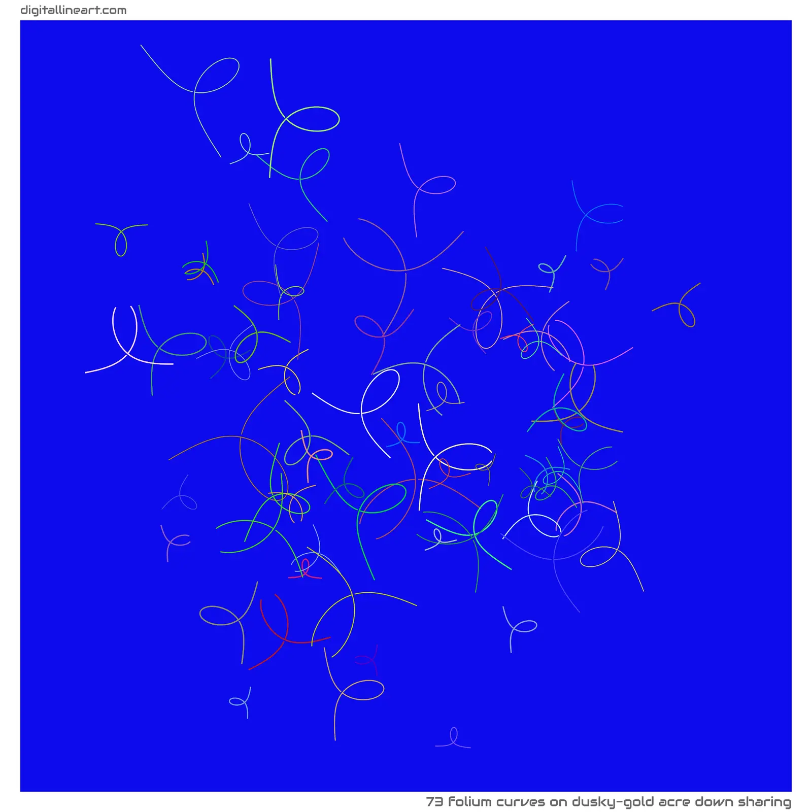 Dusky-gold Acre down Sharing — 73 folium curves