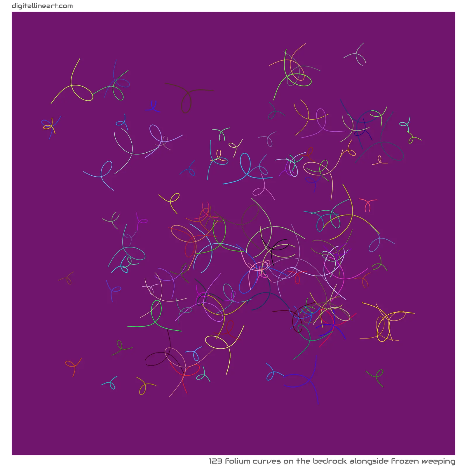 The Bedrock alongside Frozen Weeping — 123 folium curves
