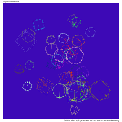 Salted Arch circa Entwining — 36 Fourier epicycles