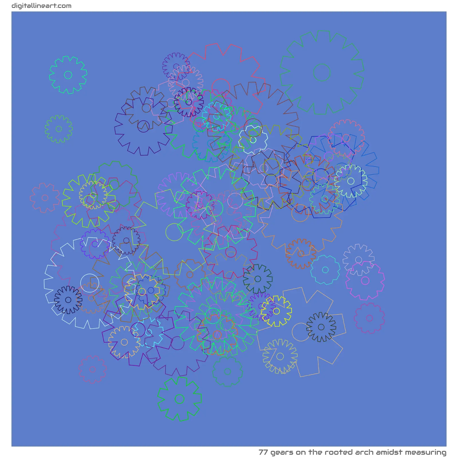 The Rooted Arch amidst Measuring — 77 gears