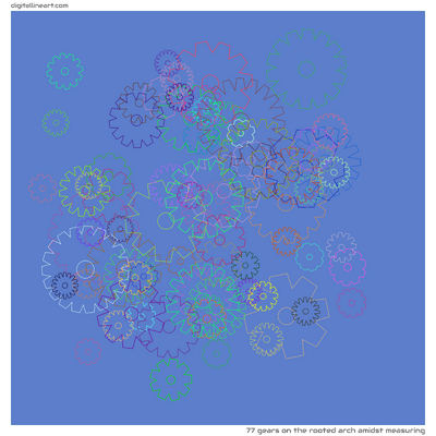 The Rooted Arch amidst Measuring — 77 gears