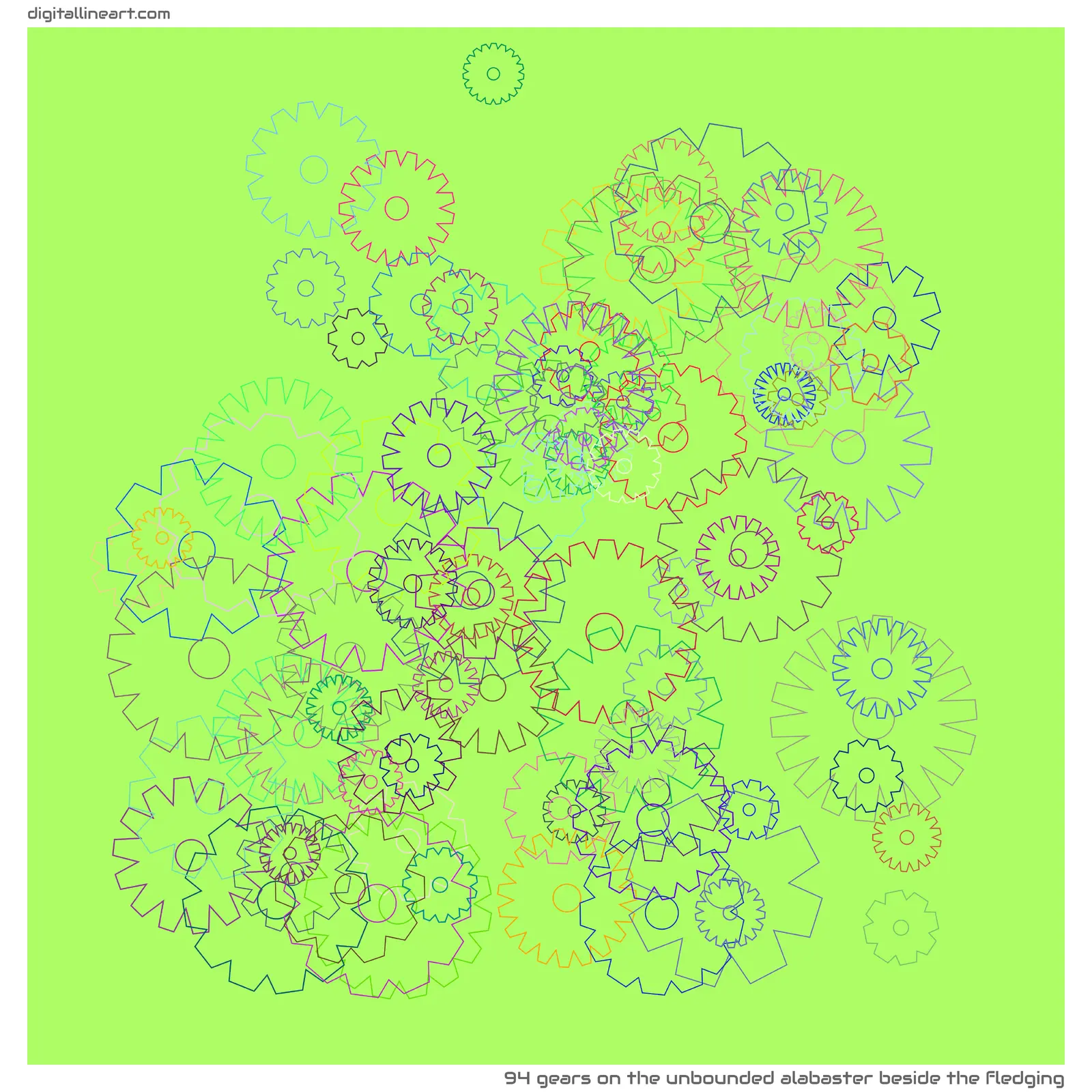 The Unbounded Alabaster beside the Fledging — 94 gears