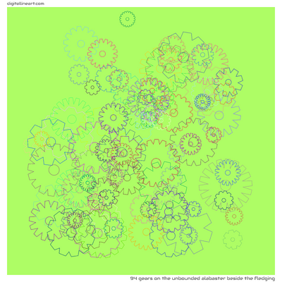 The Unbounded Alabaster beside the Fledging — 94 gears