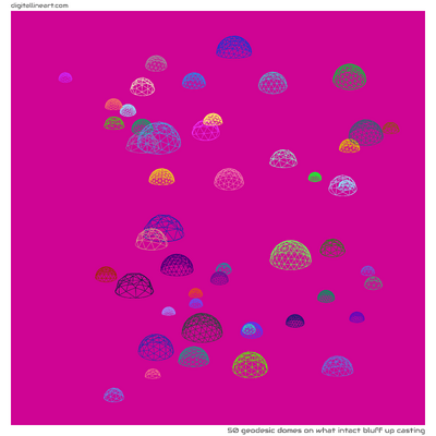 What Intact Bluff up Casting — 50 geodesic domes