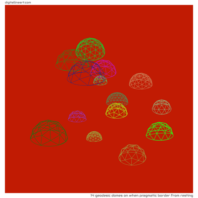 When Pragmatic Border from Resting — 14 geodesic domes
