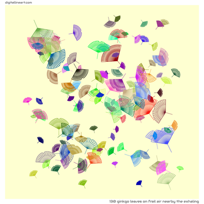 Frail Air nearby the Exhaling — 130 ginkgo leaves