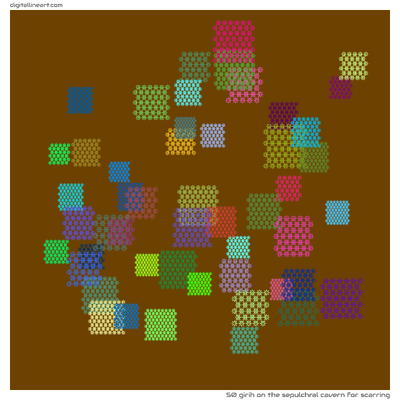The Sepulchral Cavern for Scarring — Girih, 50 elements