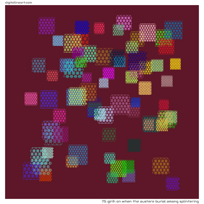 When the Austere Burial among Splintering — Girih, 75 elements