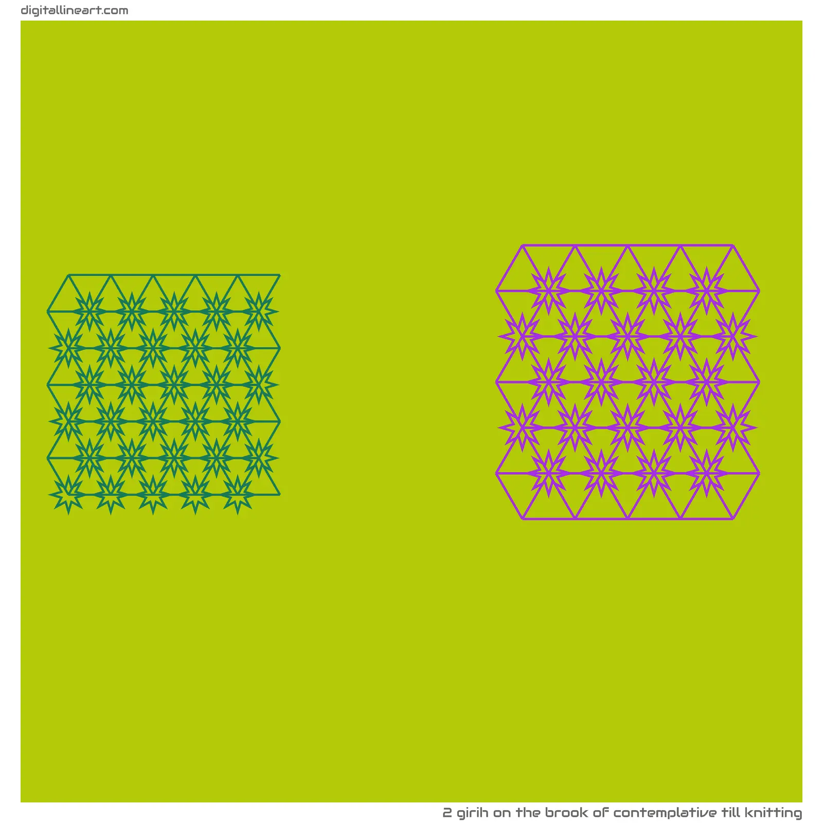 The Brook of Contemplative till Knitting — Girih, 2 elements