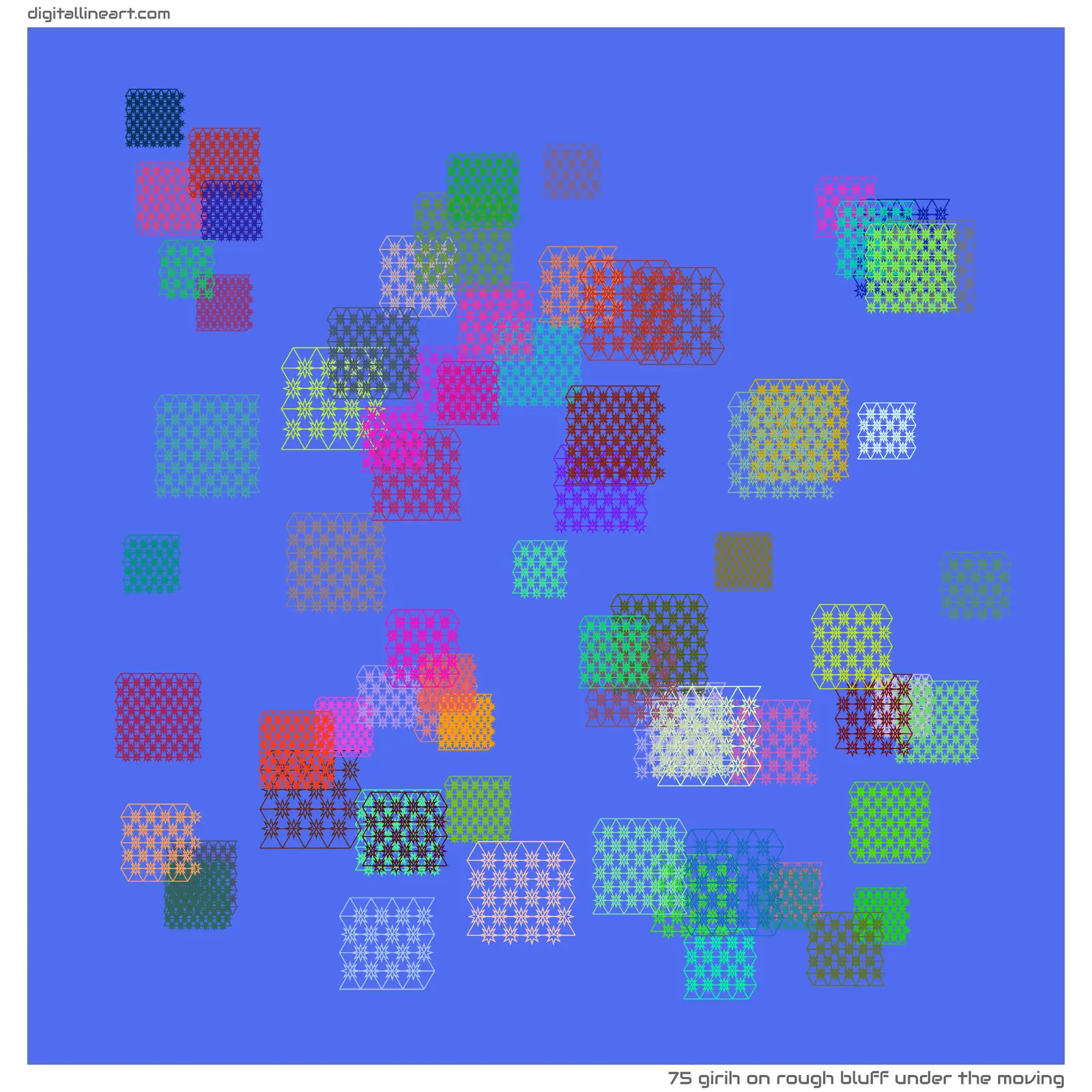 Rough Bluff under the Moving — Girih, 75 elements