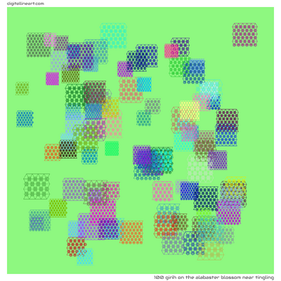 The Alabaster Blossom near Tingling — Girih, 100 elements