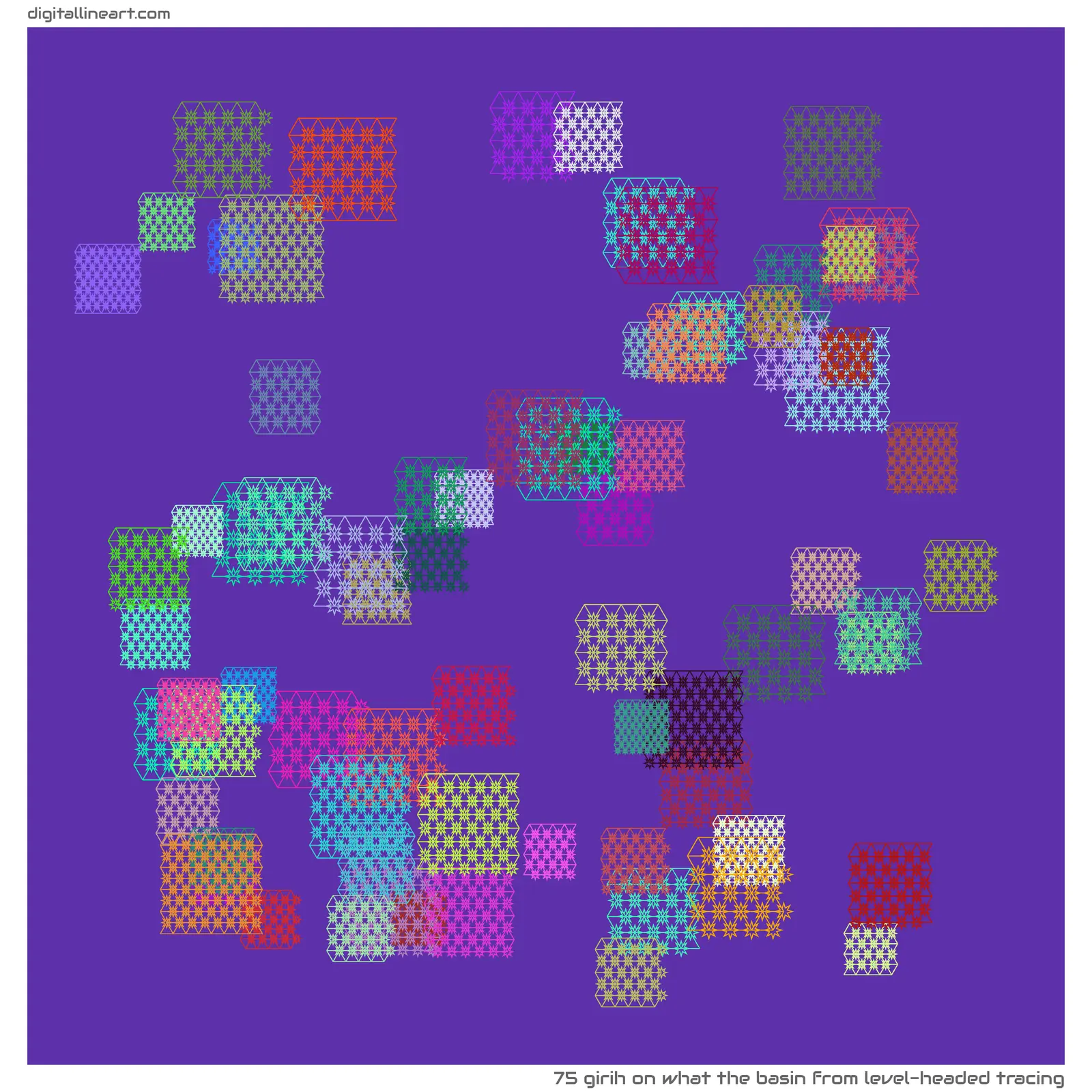 What the Basin from Level-headed Tracing — Girih, 75 elements