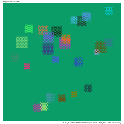 When the Sagacious Canyon near Housing — Girih, 25 elements