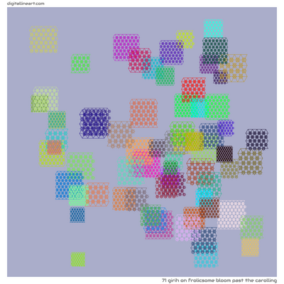 Frolicsome Bloom past the Carolling — Girih, 71 elements