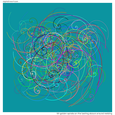 131 Golden Spirals in The Lasting Alcove Around Melding