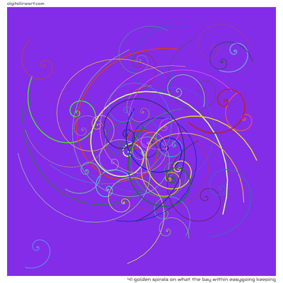 41 Golden Spirals in What the Bay within Easygoing Keeping