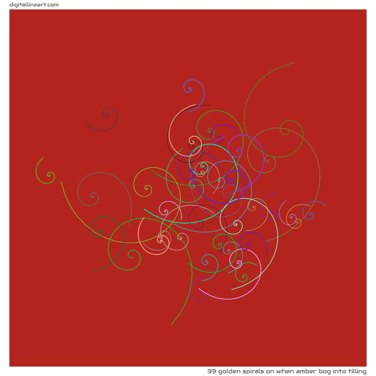 When Amber Bog into Tilling — 39 golden spirals