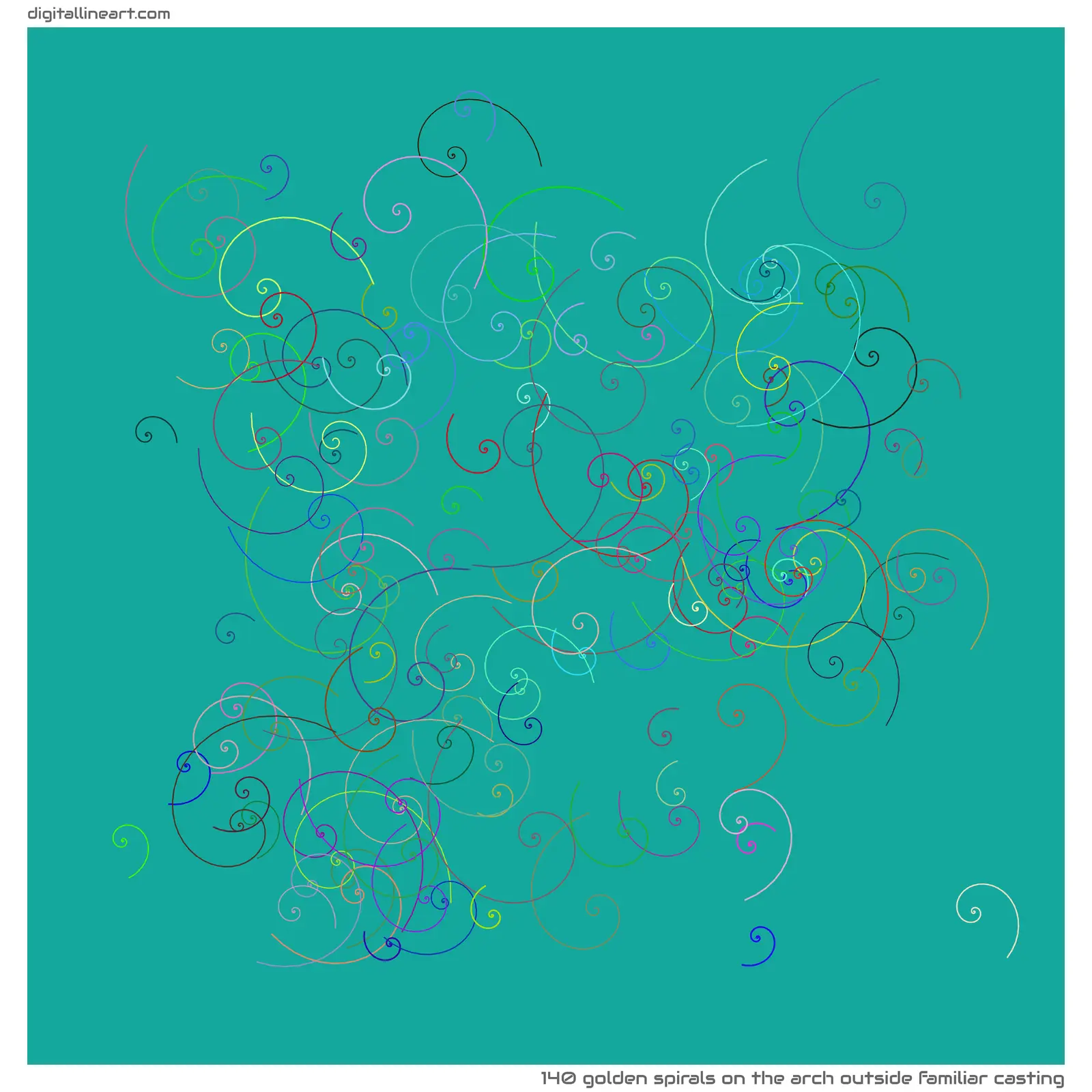 The Arch outside Familiar Casting — 140 golden spirals