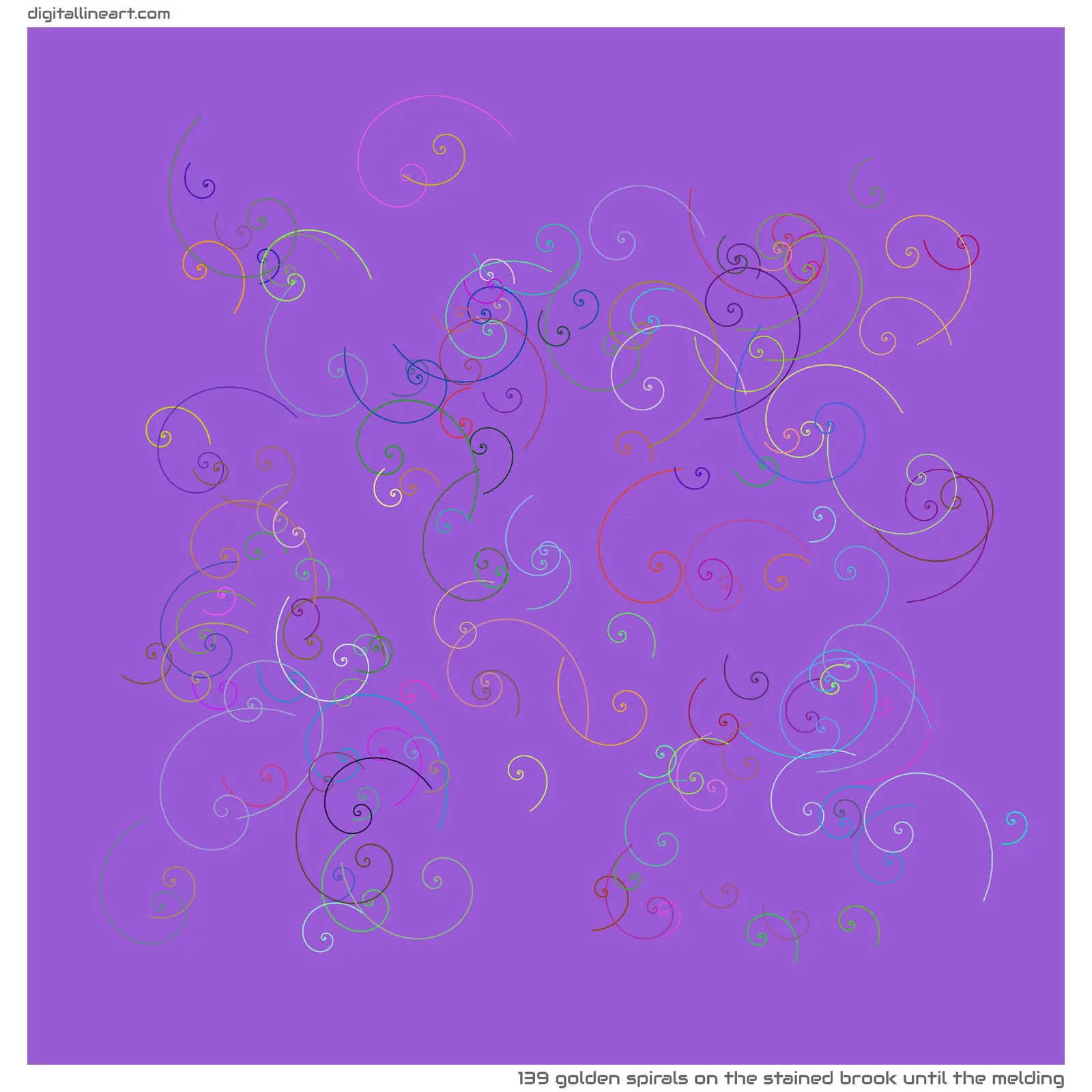 The Stained Brook until the Melding — 139 golden spirals