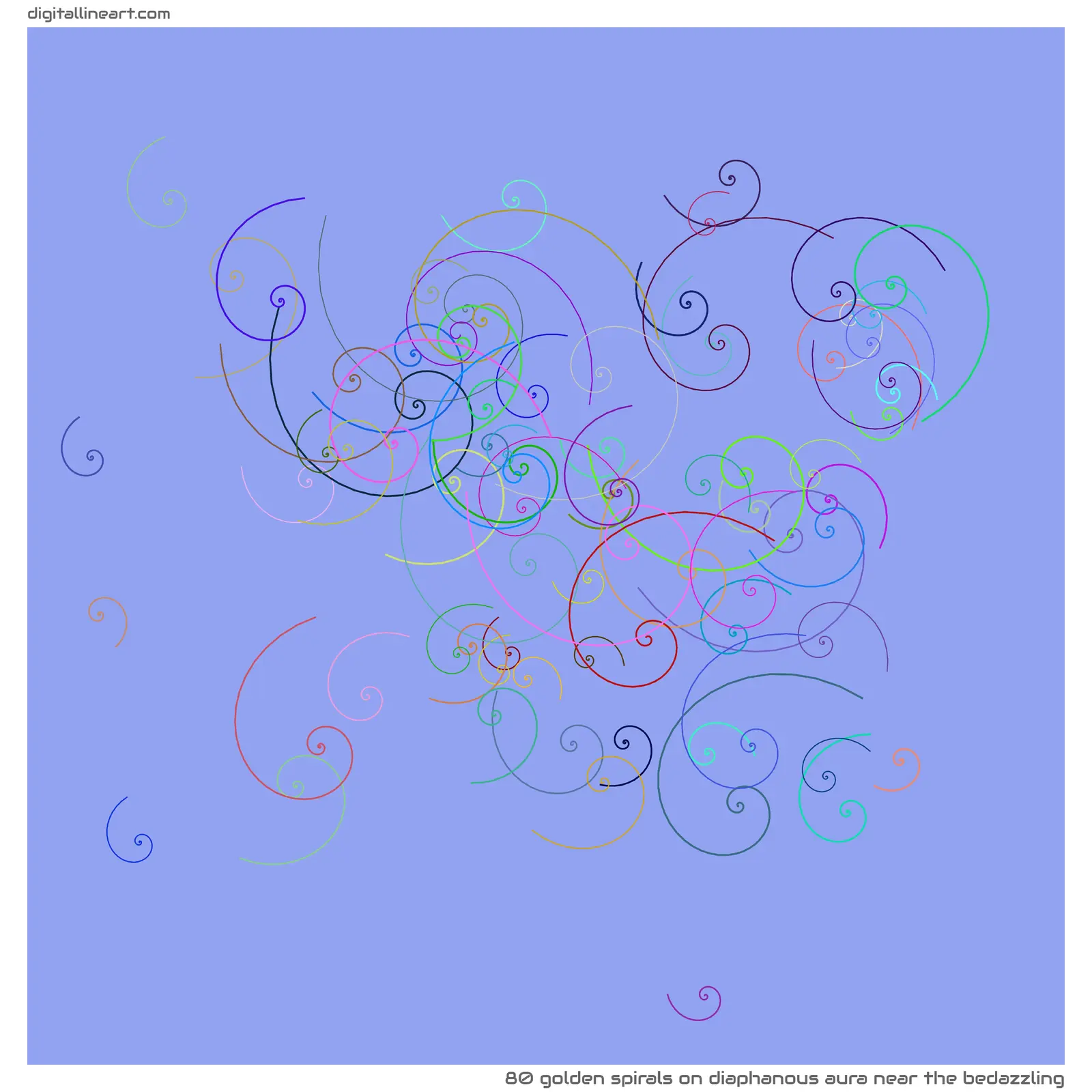 Diaphanous Aura near the Bedazzling — 80 golden spirals