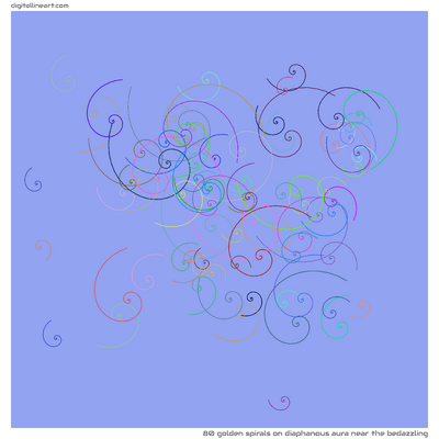 Diaphanous Aura near the Bedazzling — 80 golden spirals