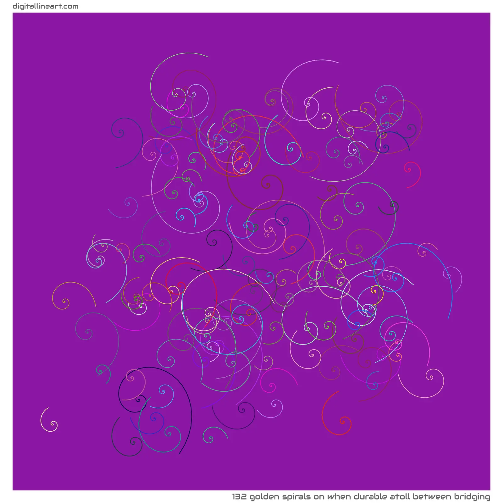 When Durable Atoll between Bridging — 132 golden spirals