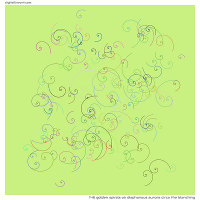 Diaphanous Aurora circa the Blanching — 146 golden spirals