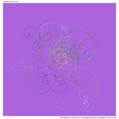 Easygoing Bay opposite Learning — 59 golden spirals