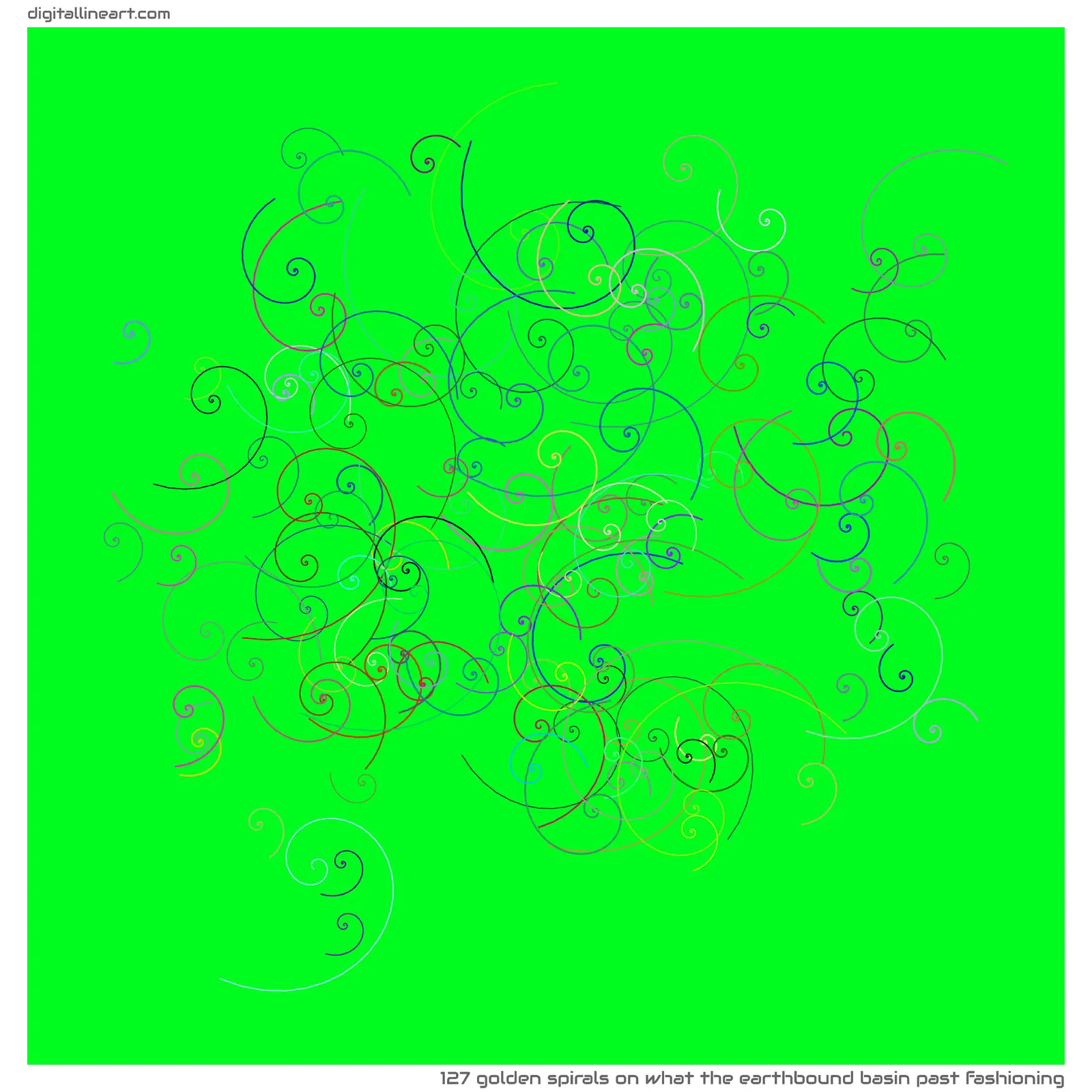 What the Earthbound Basin past Fashioning — 127 golden spirals
