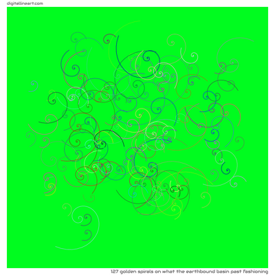 What the Earthbound Basin past Fashioning — 127 golden spirals