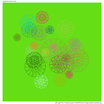 Meditative Bog down Passing — Gothic Tracery, 28 elements