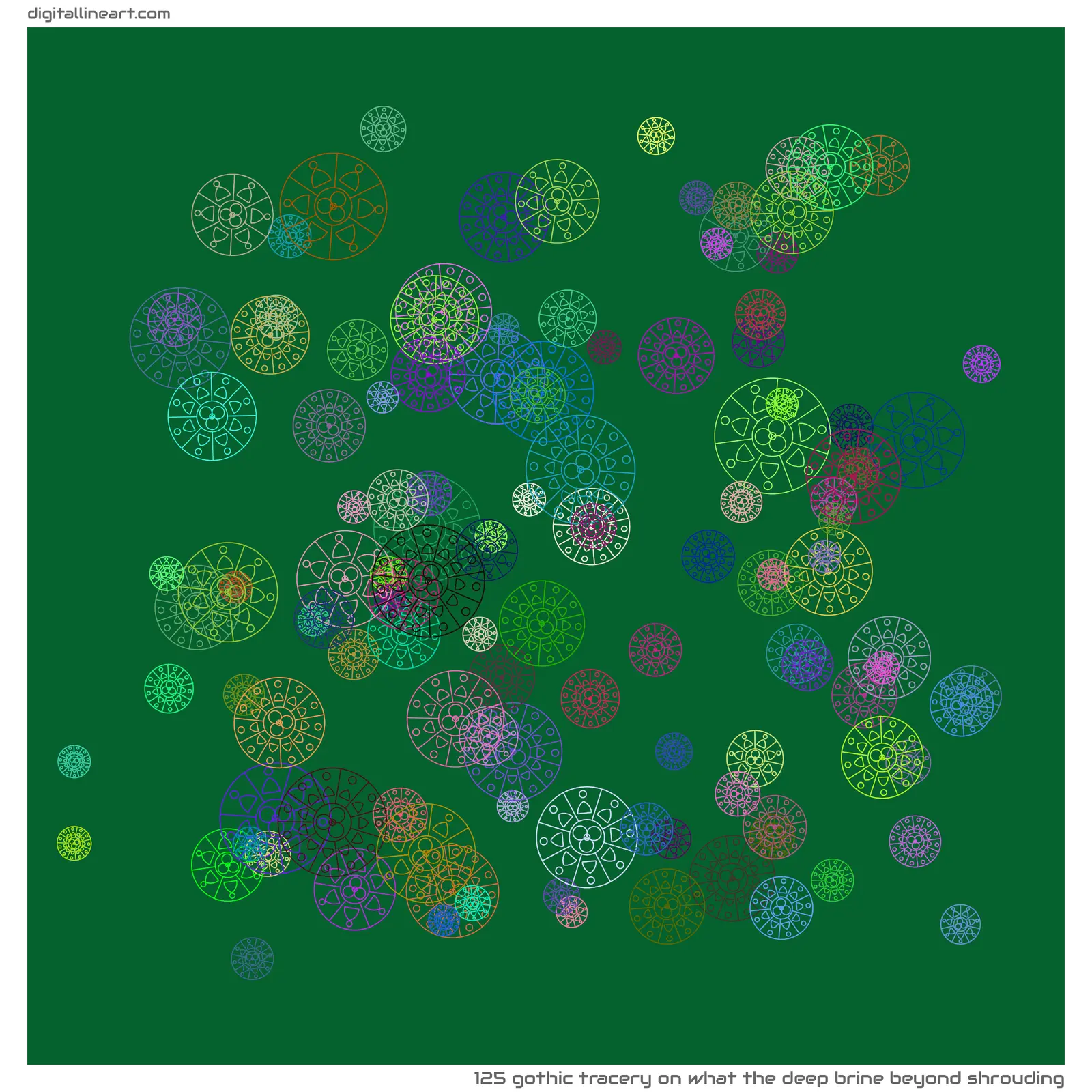 What the Deep Brine beyond Shrouding — Gothic Tracery, 125 elements
