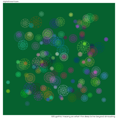 What the Deep Brine beyond Shrouding — Gothic Tracery, 125 elements