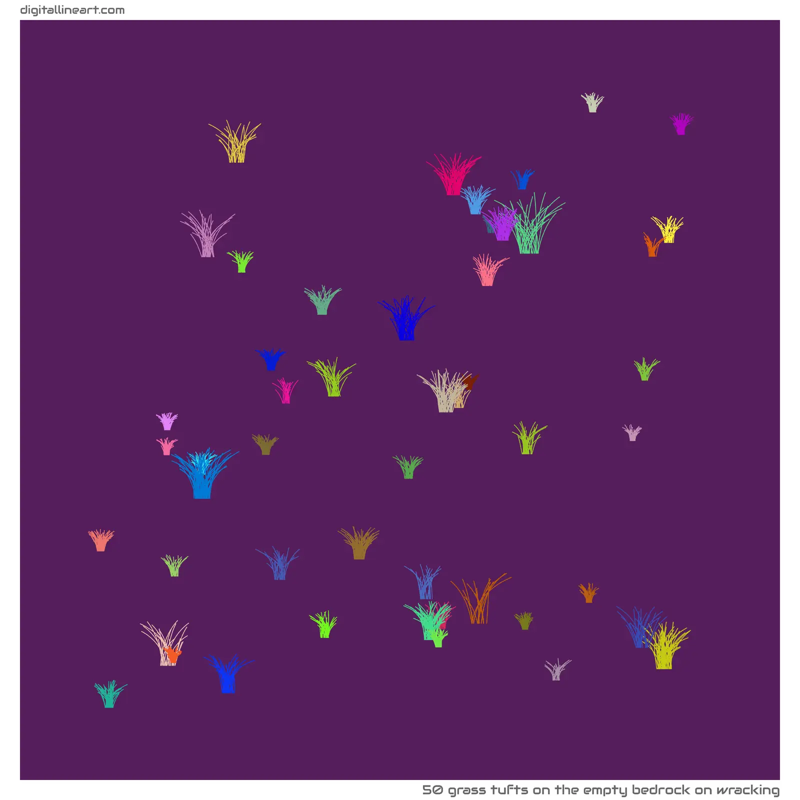 The Empty Bedrock on Wracking — 50 grass tufts