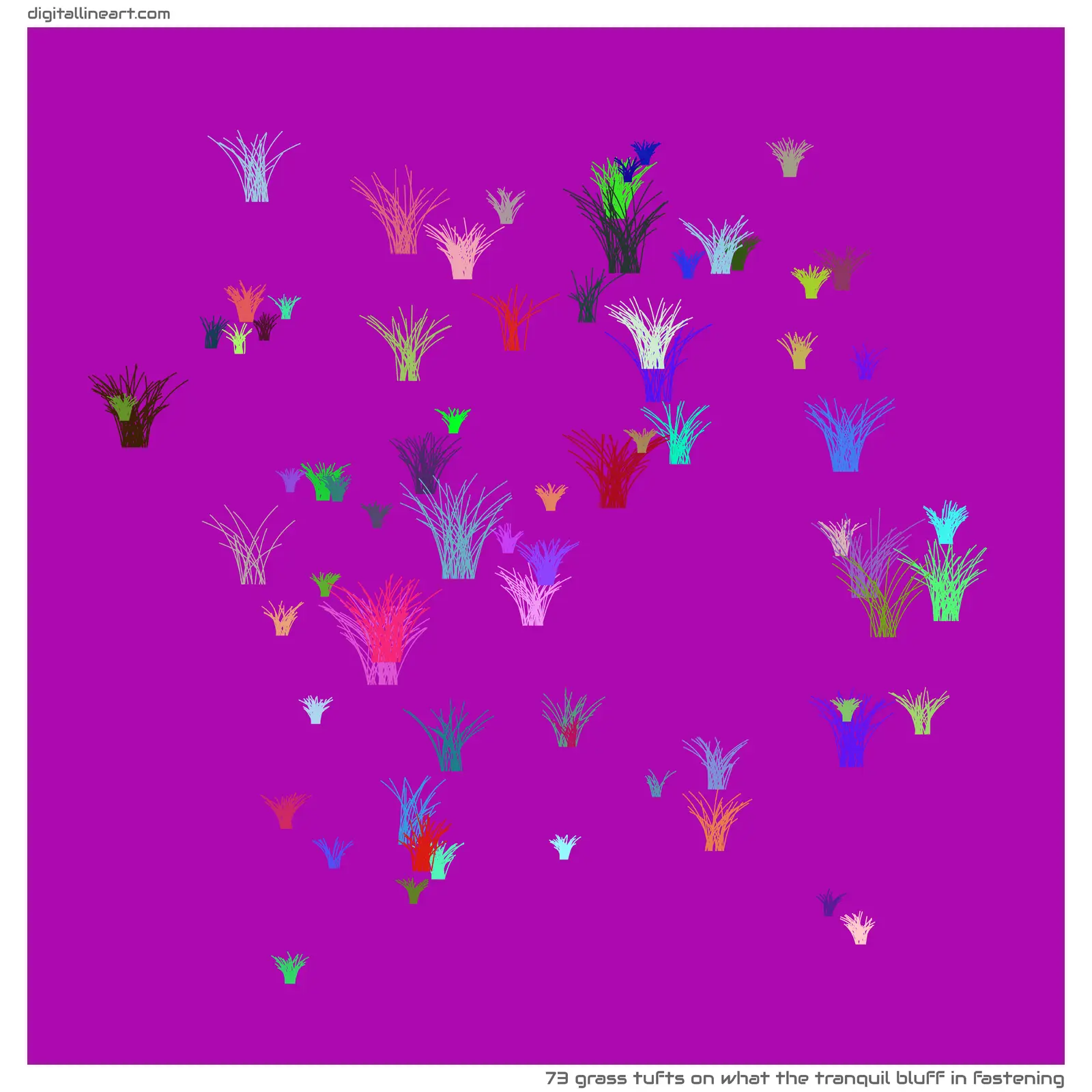 What the Tranquil Bluff in Fastening — 73 grass tufts