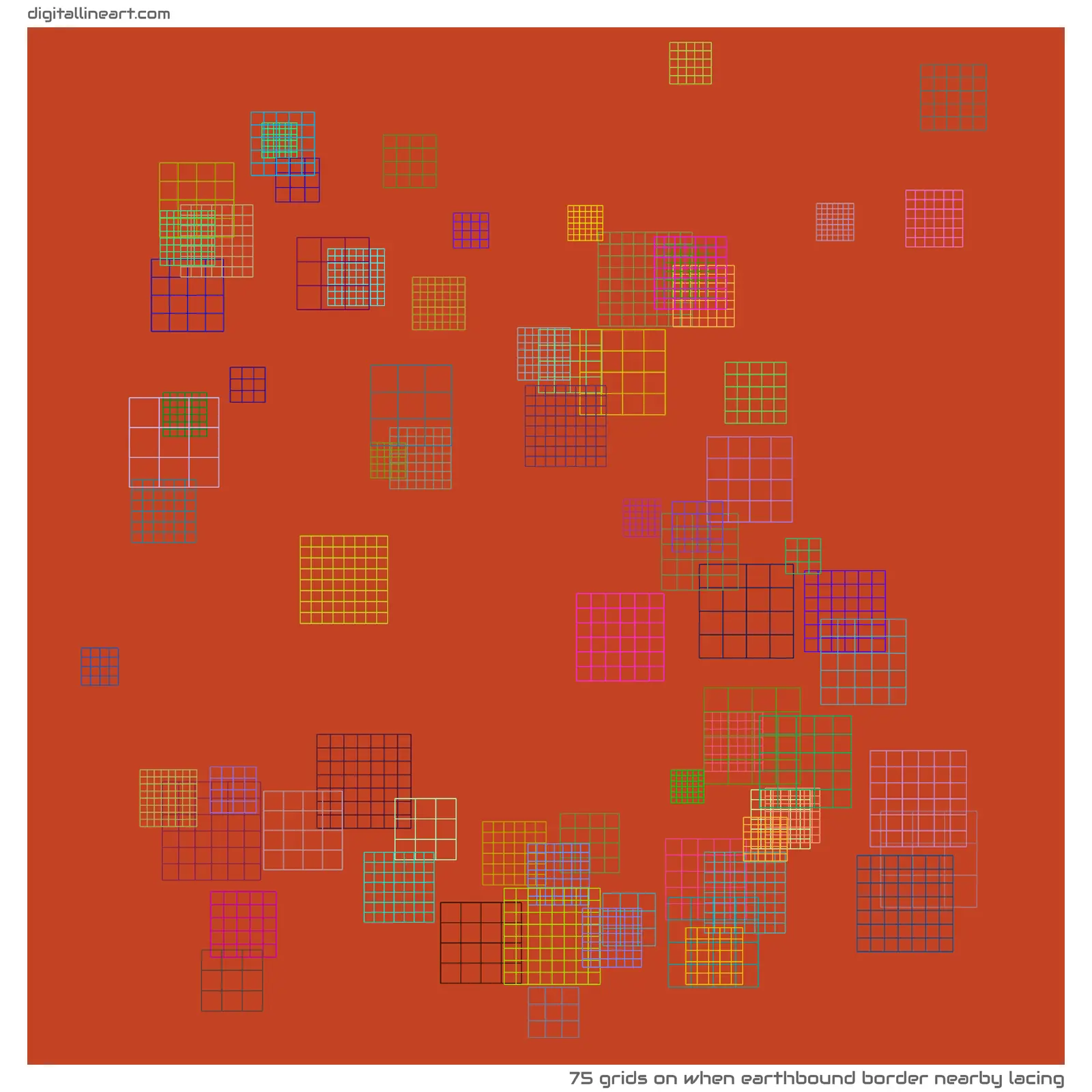 When Earthbound Border nearby Lacing — 75 grids