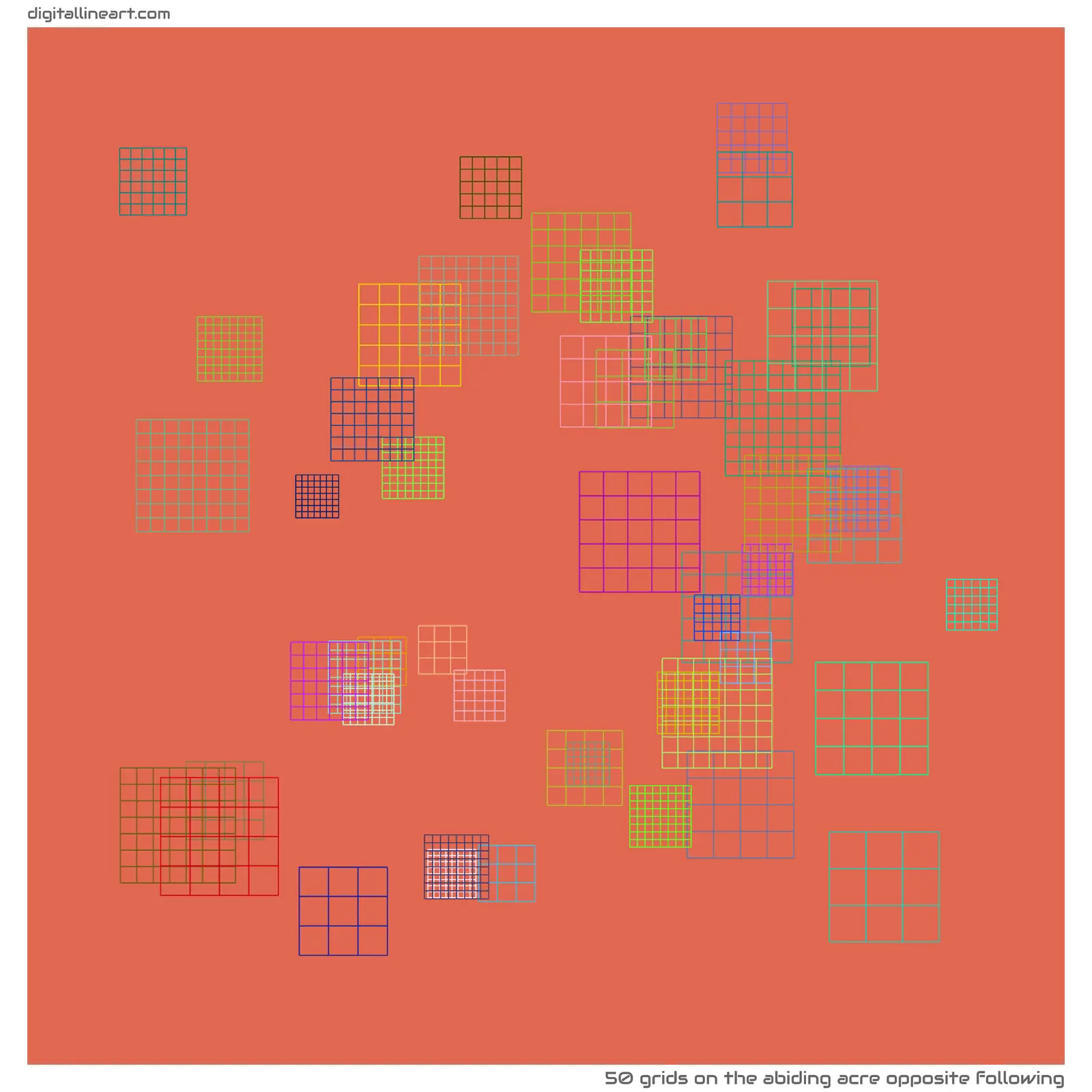 The Abiding Acre opposite Following — 50 grids